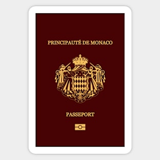 Monaco passport Sticker